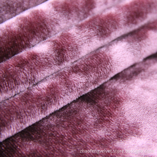 Warp Knitting Italian Crushed Velvet Curtain Fabric